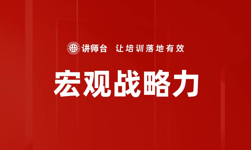 宏观战略力