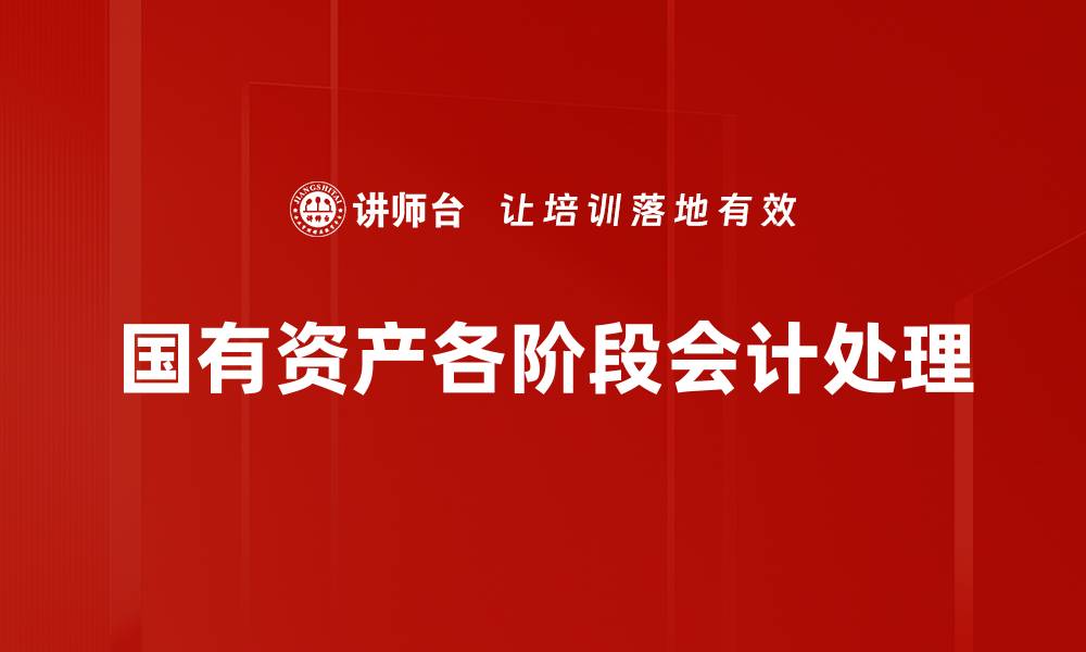 国有资产各阶段会计处理