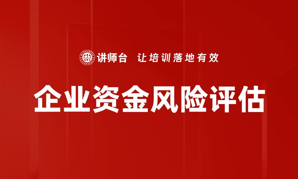 企业资金风险评估