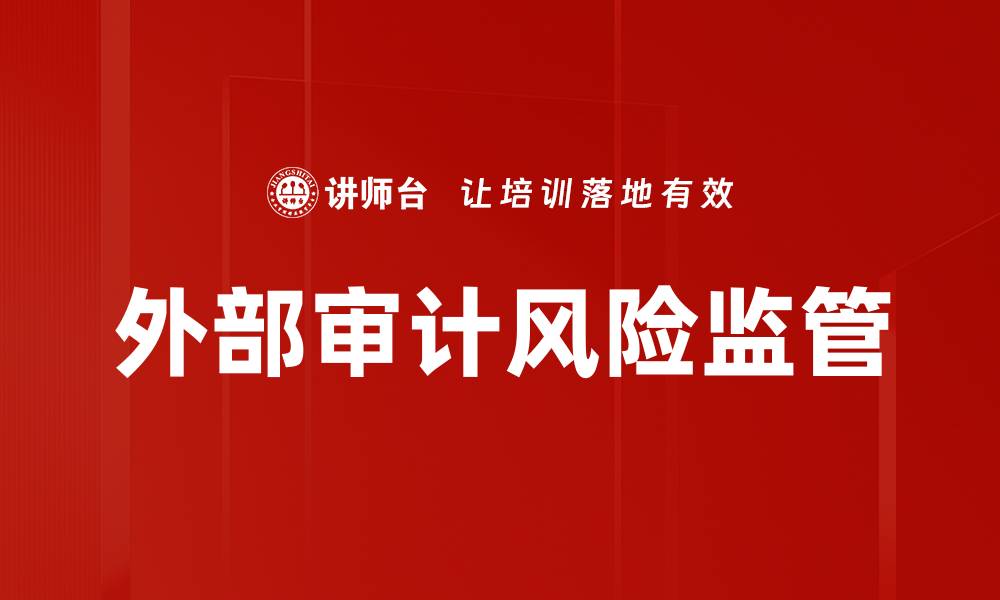 外部审计风险监管