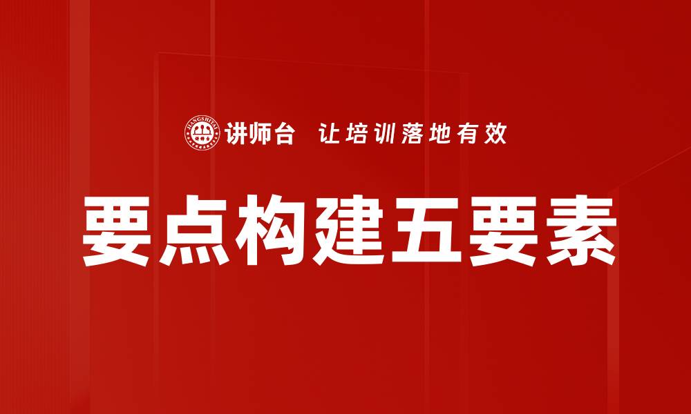 文章要点构建五要素的缩略图