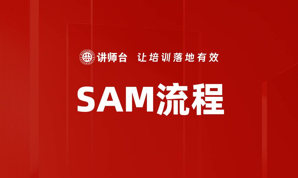 文章SAM流程的缩略图