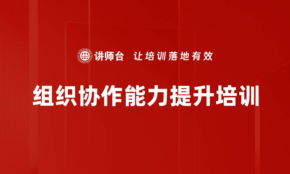 组织协作能力提升培训