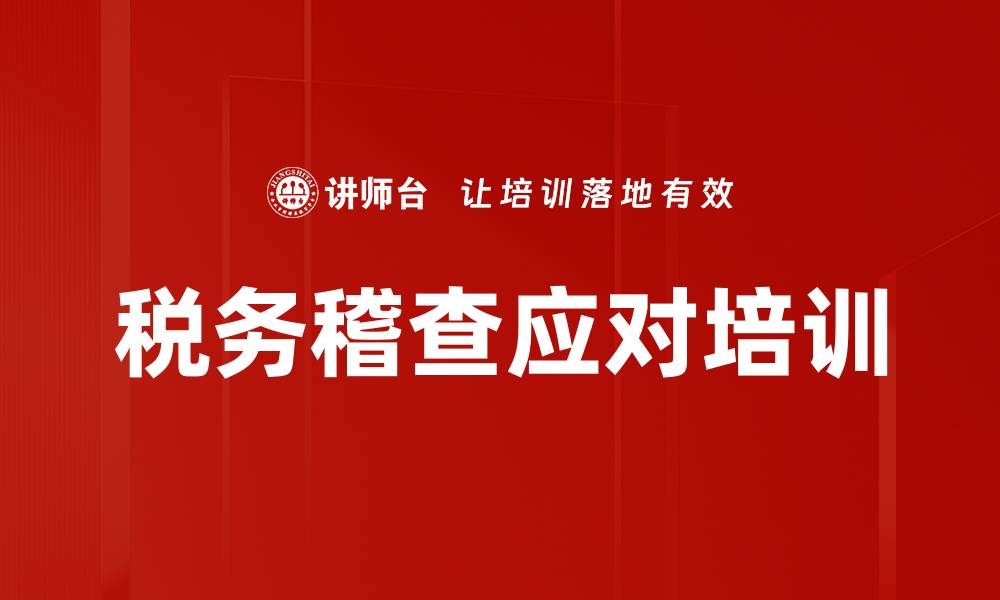 文章大数据时代税务稽查应对培训：掌握风险防控策略与实务技巧的缩略图